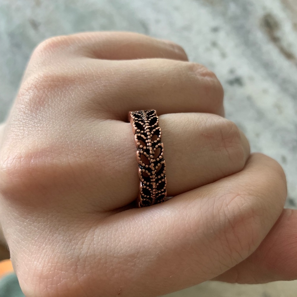 Paparazzi copper leaf adjustable ring